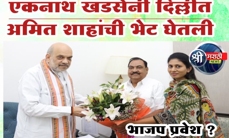 एकनाथ खडसे अमित शाहांच्या भेटीला एकनाथ खडसे अमित शाहांच्या भेटीला