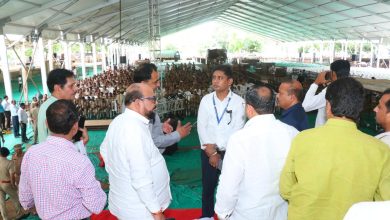 पालकमंत्री गुलाबराव पाटील यांच्या कडून 13 ऑगस्ट रोजी होणाऱ्या कार्यक्रम स्थळाची पाहणी