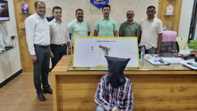 गावठी कट्टा बाळगणारा स्थानिक गुन्हे शाखा जळगाव कडून अटक.