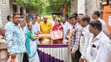 प्रधानमंत्री आवास योजनेअंतर्गत पाळधी खु. येथील तयार घरांच्या चावी पालकमंत्री यांच्या हस्ते सुपूर्द !