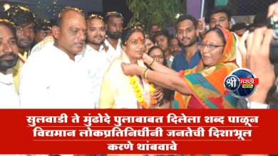 सुलवाडी ते मुंढोदे पुलाबाबत दिलेला शब्द पाळून विद्यमान लोकप्रतिनिधींनी जनतेची दिशाभूल करणे थांबवावे – रोहिणी खडसे