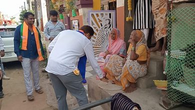 लाडक्या बहिणींनी आ. भोळे यांना ओवाळून विजयासाठी दिल्या सदिच्छा