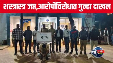 एम.आय.डी.सी पोलिसांनी शस्त्रास्त्र जप्त करून आरोपीला अटक केली