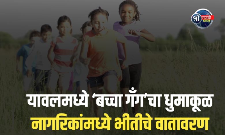 यावल शहरात ‘बच्चा गँग’ आक्रमक – कायदा व जातीय सलोखा धोक्यात यावल शहरात ‘बच्चा गँग’ आक्रमक – कायदा व जातीय सलोखा धोक्यात