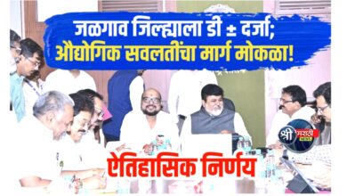 जळगाव एम. आय. डी. सी. ला डी ± दर्जा; ऐतिहासिक निर्णय