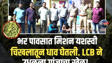 LCB ची धडाकेबाज कारवाई! 9.7 किलो गांजा जप्त, 2 अटकेत