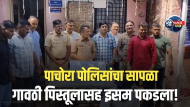 पाचोरा पोलिसांची मोठी कारवाई : गावठी पिस्तूलासह सराईत गुन्हेगार जेरबंद!
