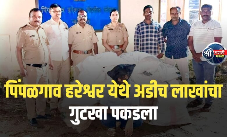पिंपळगाव हरेश्वर येथे अडीच लाखांचा गुटखा पकडला पिंपळगाव हरेश्वर येथे अडीच लाखांचा गुटखा पकडला