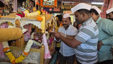 शेगाव पायी वारी दिंडीचे वावडदे नगरीत उत्साहात स्वागत