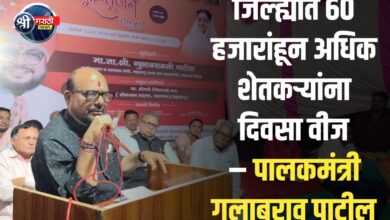 जिल्ह्यात 60 हजारांहून अधिक शेतकऱ्यांना दिवसा वीज – पालकमंत्री गुलाबराव पाटील